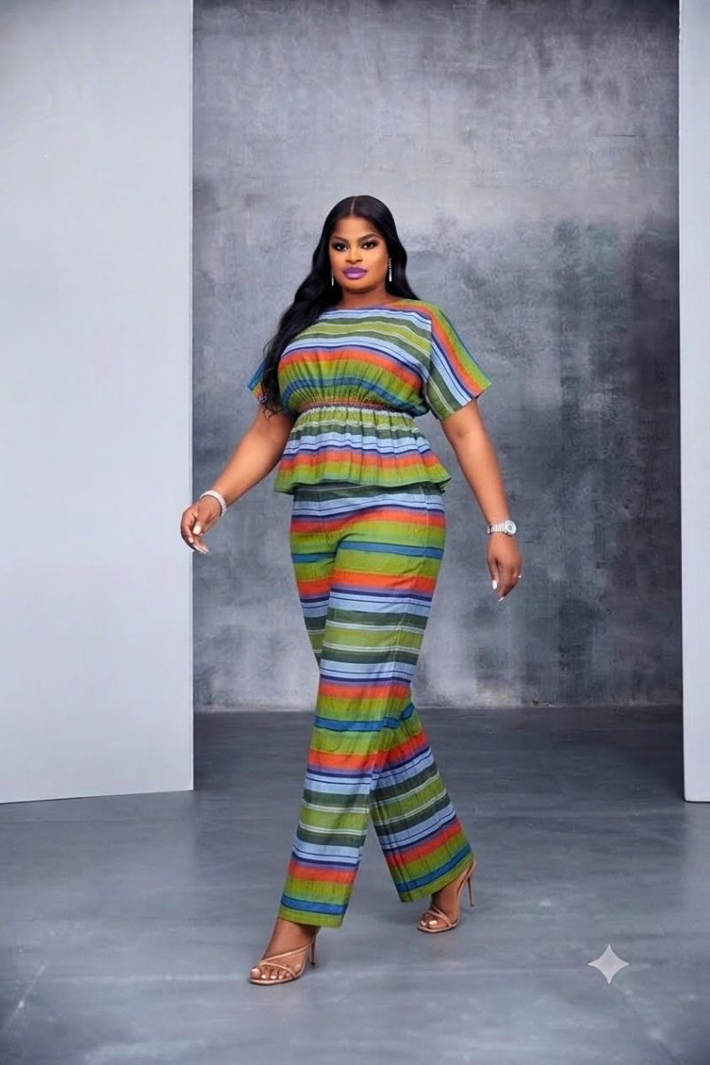 ADEOLA STRIPED SET