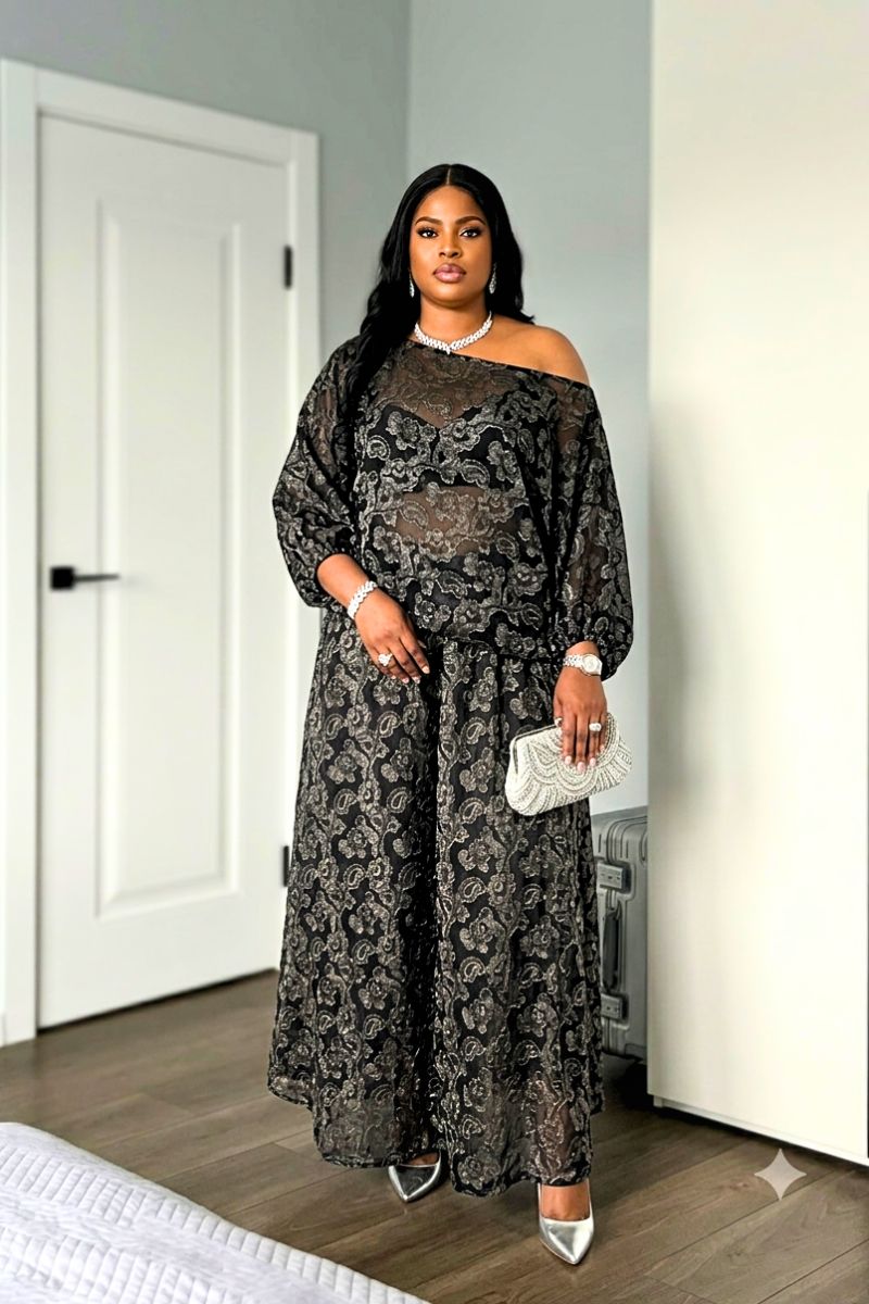 AURELIA NOIR LACE SET