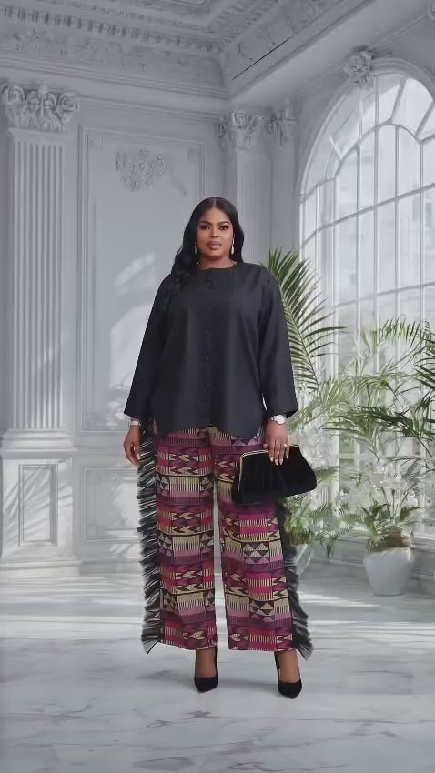 ONYX & PLUM TROUSER SET